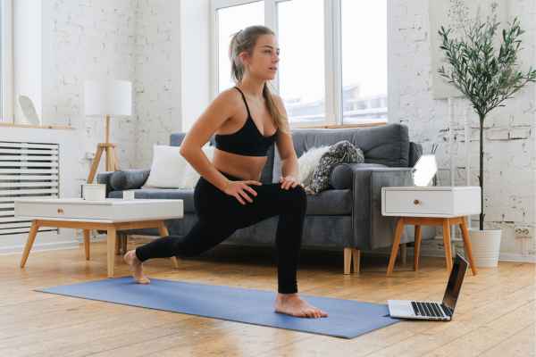 Woman exercising confidently after femiwand treatment Harefield